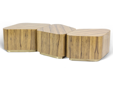 MONTI - Low modular frake wood coffee table by JOSÉ LEITE DE CASTRO - view 3